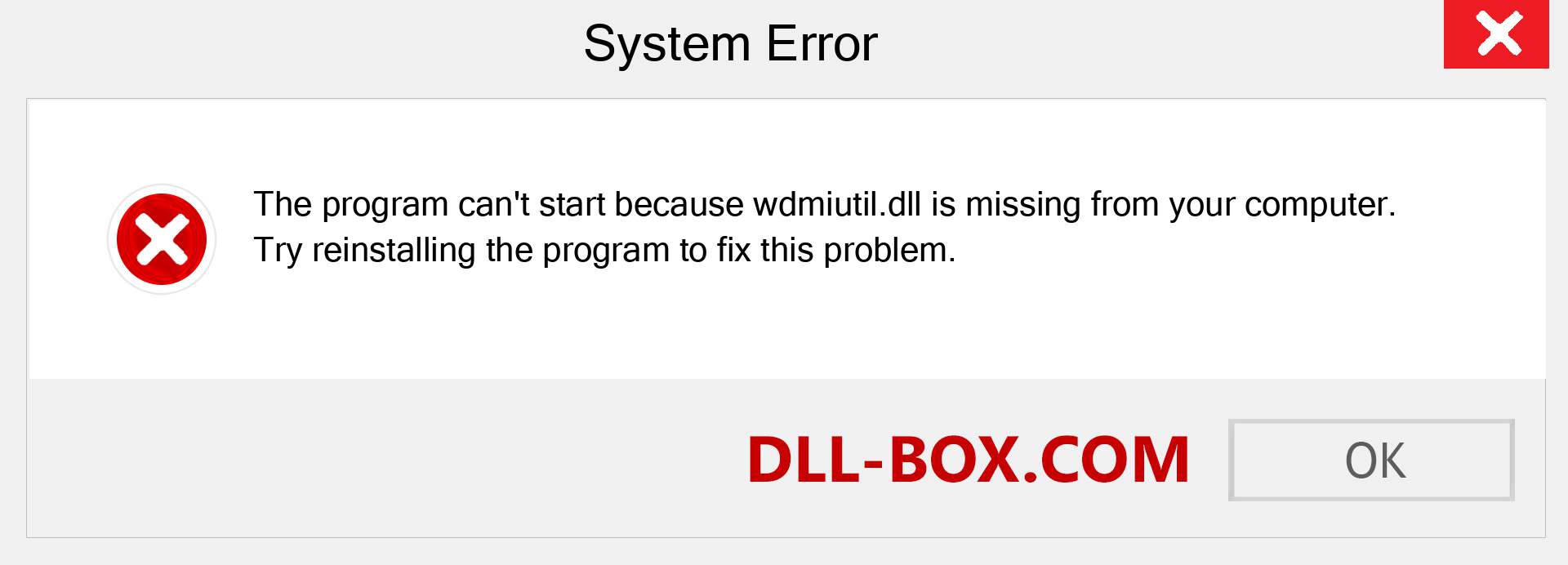  wdmiutil.dll file is missing?. Download for Windows 7, 8, 10 - Fix  wdmiutil dll Missing Error on Windows, photos, images